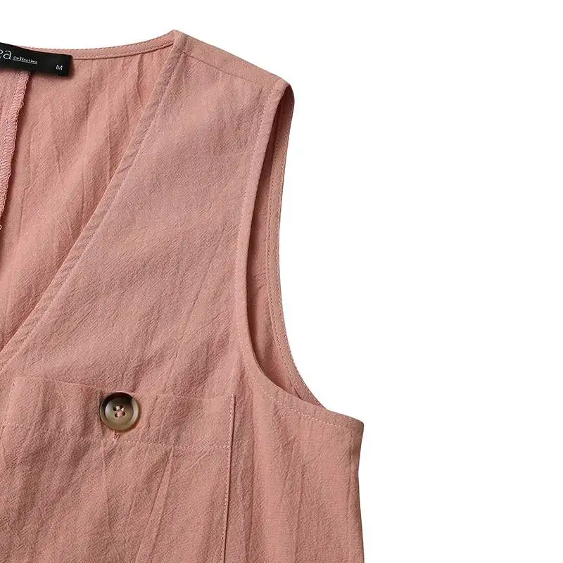 Stylish Women V Neck Sleeveless Rompers 2023 ZANZEA Summer Jumpsuits Short Playsuits Casual Solid Loose Beach Overalls Oversized