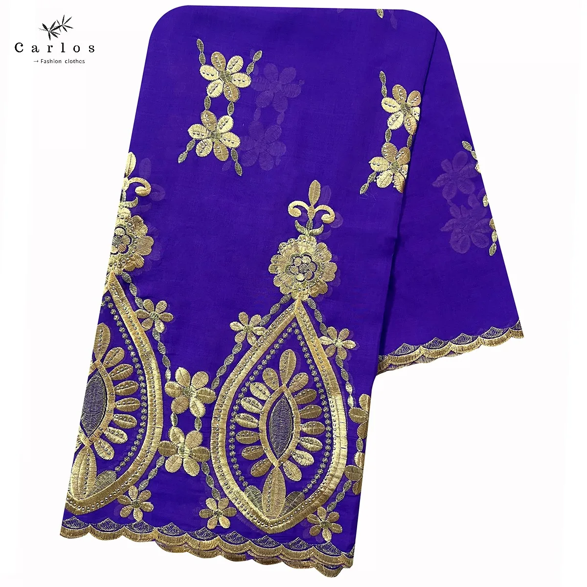 2026 Hot Sale African Women Scarfs Big Circle Design Big Embrodiery 100% Cotton Big Size Muslim Scarf for Shawls Pashmina Sc-42
