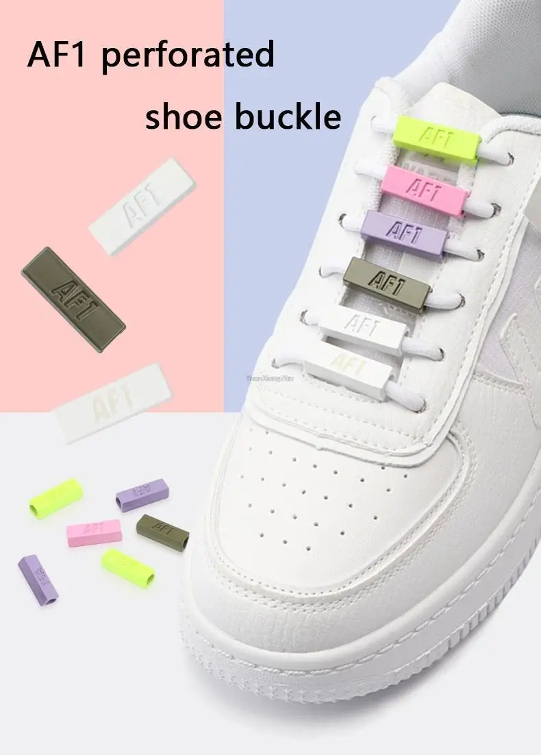 New Luminous Shoe Charms Sneaker Laces Buckle Metal Round Shoelaces AF1 buckle Shoe Decorations Air Force one Shoes Accessories