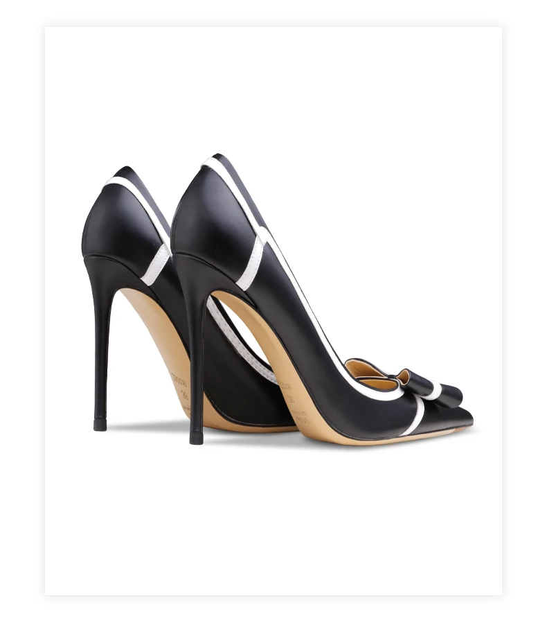 Women Pumps Black Slingbacks Women's 2026 Trend Butterfly-Knot High Heels Luxury Cinderella Pointed Toe Pumps Party Ladies Shoes