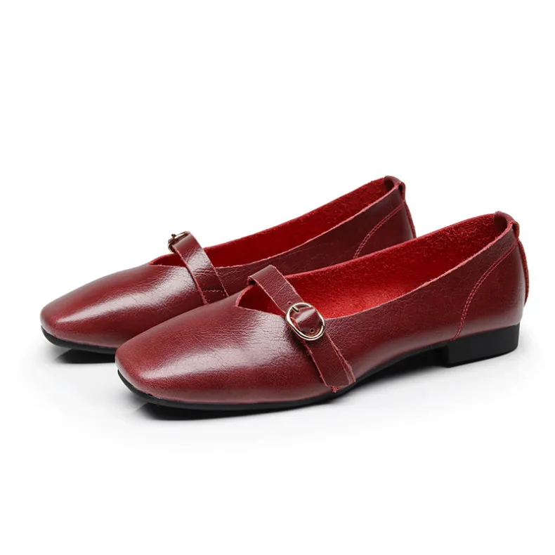 AIYUQI Women Flat Shoes 2024 Spring New Genuine Leather Women Casual Shoes Large Size 35-43 Comfortable Mother Shoes Women