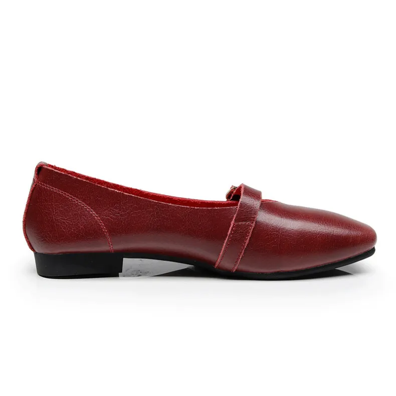 AIYUQI Women Flat Shoes 2024 Spring New Genuine Leather Women Casual Shoes Large Size 35-43 Comfortable Mother Shoes Women