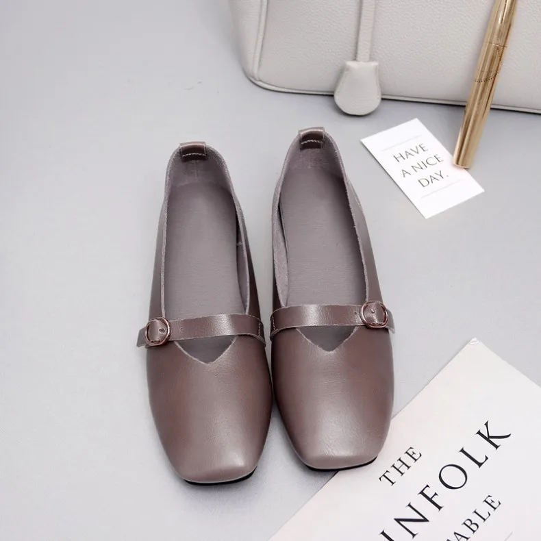 AIYUQI Women Flat Shoes 2024 Spring New Genuine Leather Women Casual Shoes Large Size 35-43 Comfortable Mother Shoes Women