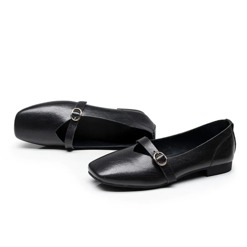 AIYUQI Women Flat Shoes 2024 Spring New Genuine Leather Women Casual Shoes Large Size 35-43 Comfortable Mother Shoes Women