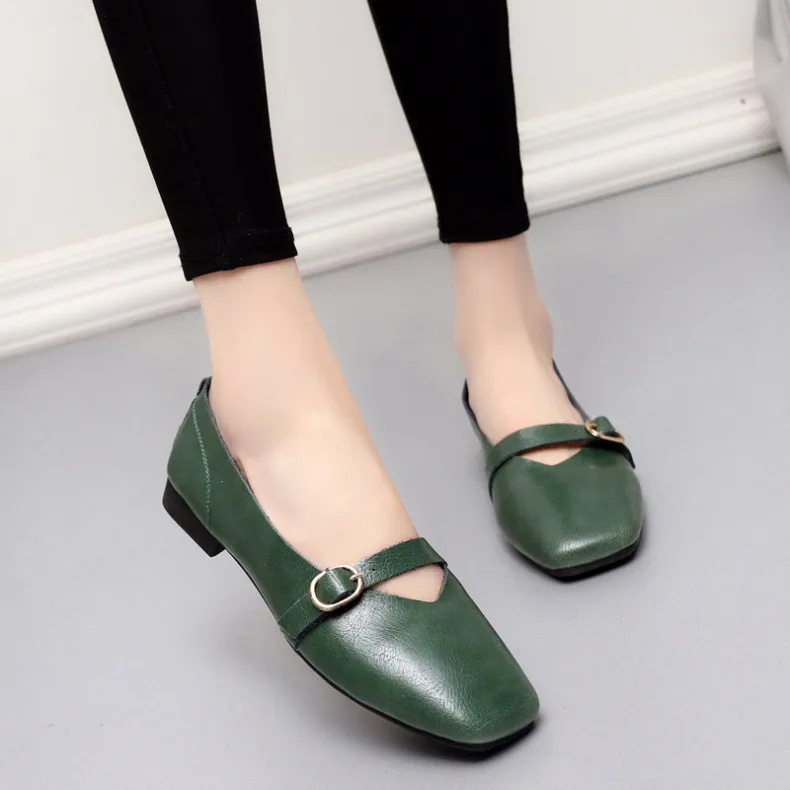 AIYUQI Women Flat Shoes 2024 Spring New Genuine Leather Women Casual Shoes Large Size 35-43 Comfortable Mother Shoes Women
