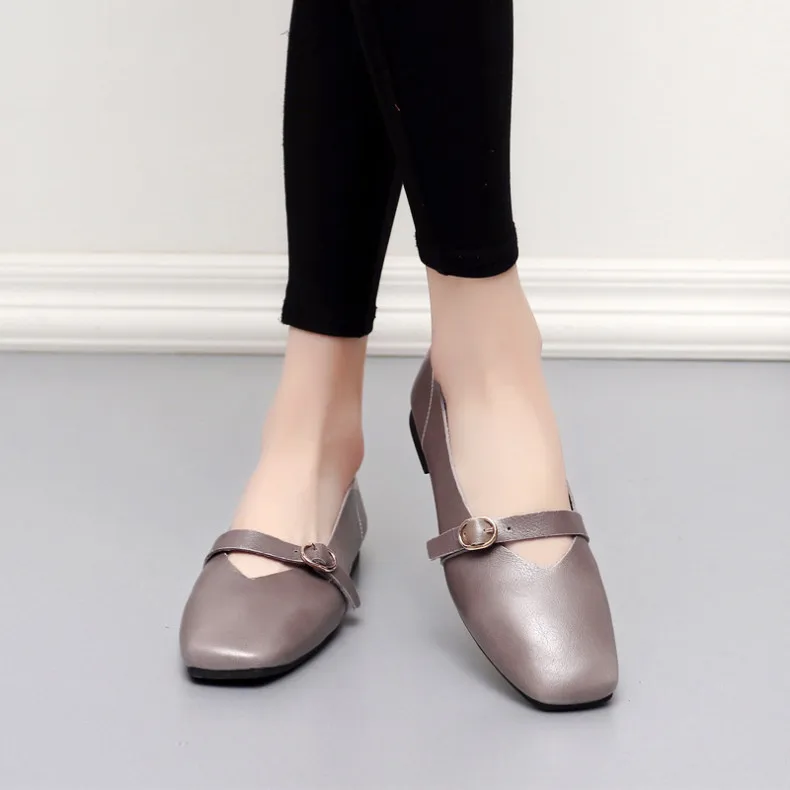AIYUQI Women Flat Shoes 2024 Spring New Genuine Leather Women Casual Shoes Large Size 35-43 Comfortable Mother Shoes Women