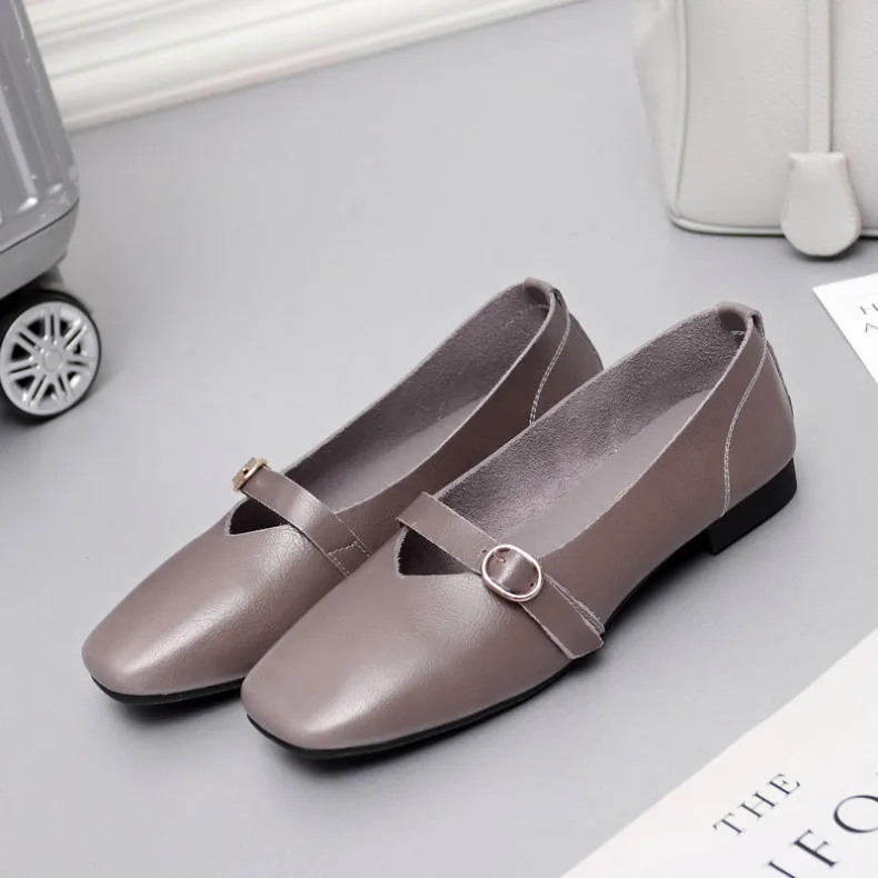 AIYUQI Women Flat Shoes 2024 Spring New Genuine Leather Women Casual Shoes Large Size 35-43 Comfortable Mother Shoes Women