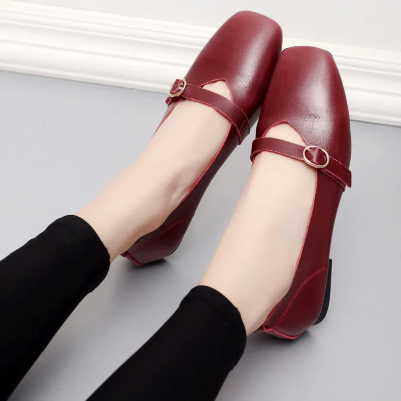 AIYUQI Women Flat Shoes 2024 Spring New Genuine Leather Women Casual Shoes Large Size 35-43 Comfortable Mother Shoes Women