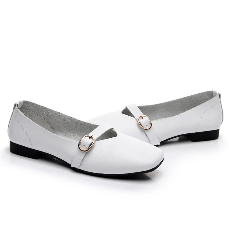 AIYUQI Women Flat Shoes 2024 Spring New Genuine Leather Women Casual Shoes Large Size 35-43 Comfortable Mother Shoes Women