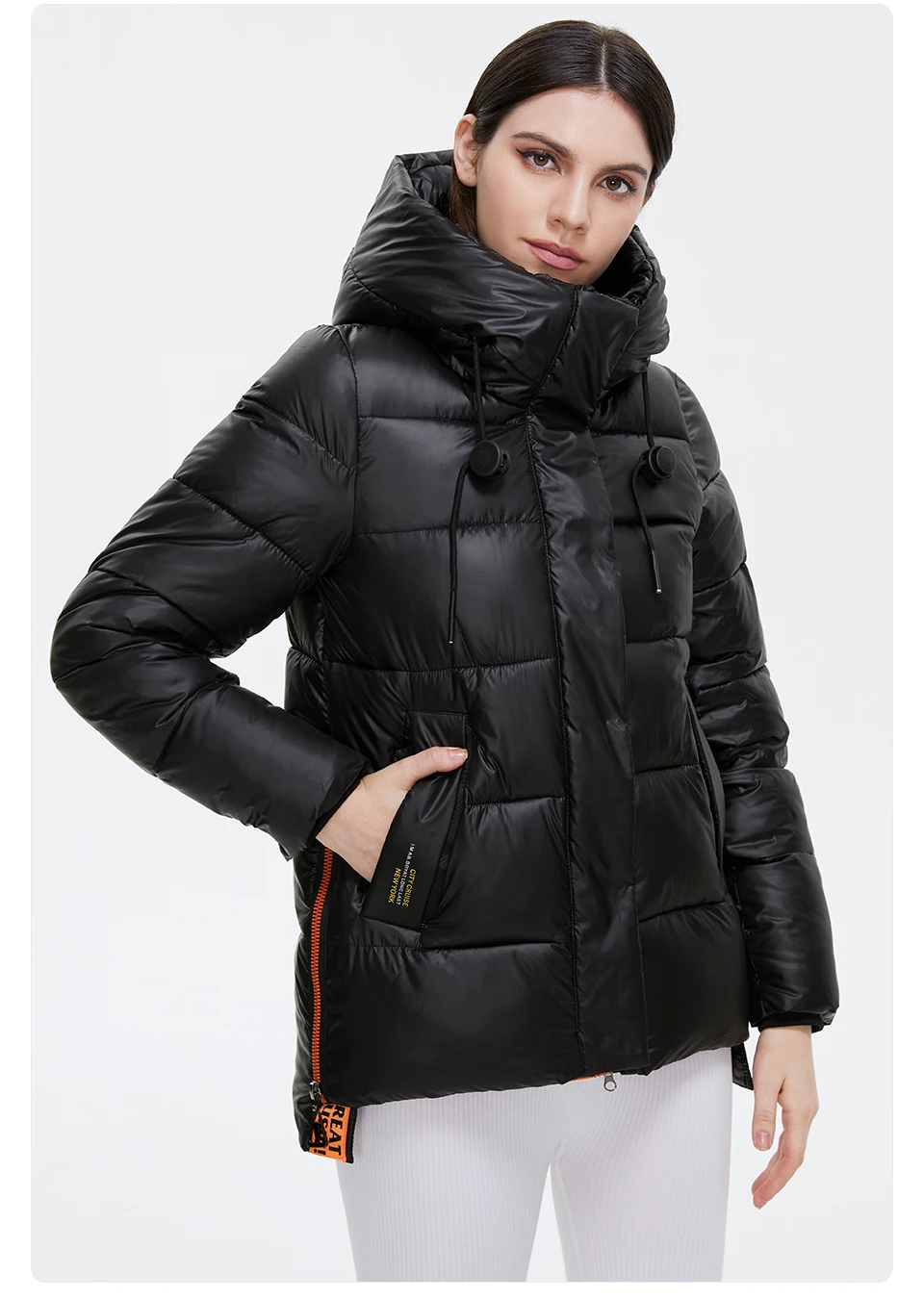 GASMAN 2022 Women's down jacket Short Casual Woman Cotton Coat brand high quality Design Parka Hooded Winter clothes women 2191