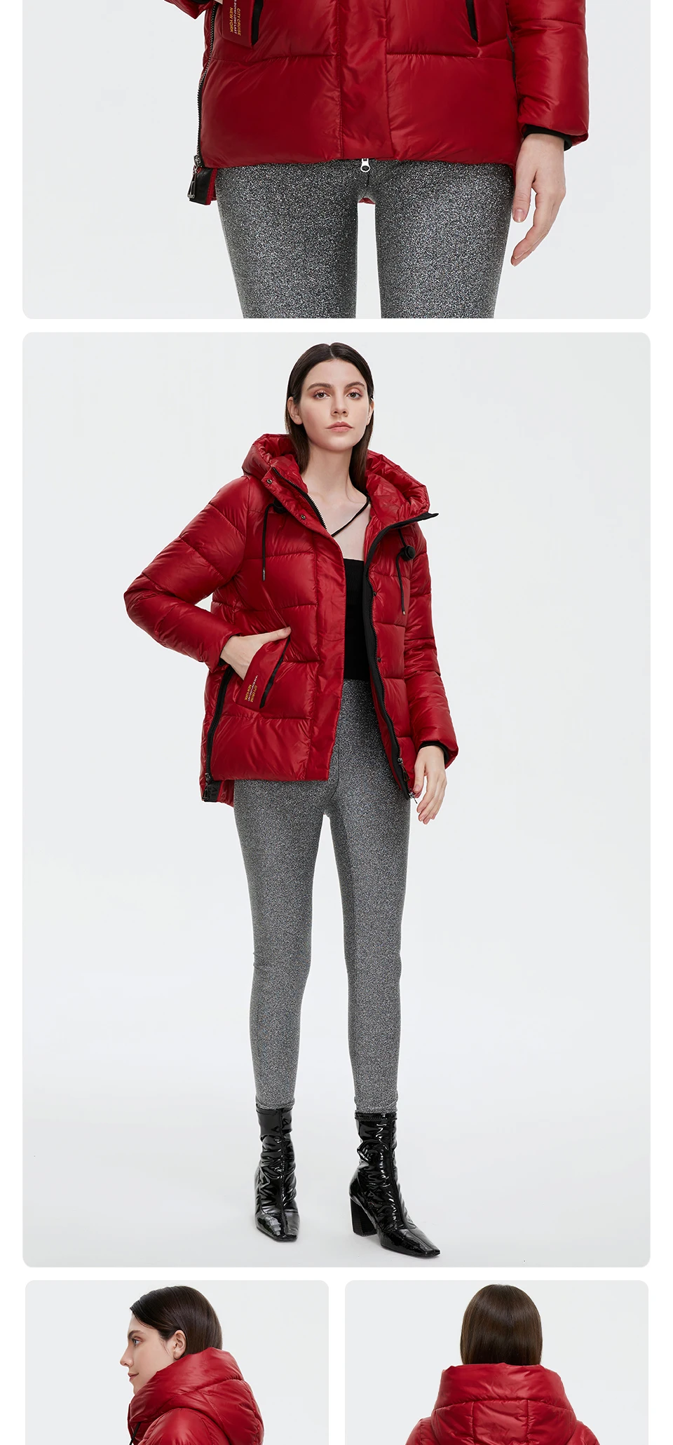 GASMAN 2022 Women's down jacket Short Casual Woman Cotton Coat brand high quality Design Parka Hooded Winter clothes women 2191