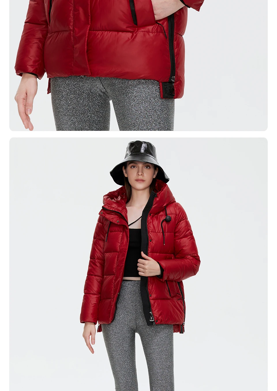 GASMAN 2022 Women's down jacket Short Casual Woman Cotton Coat brand high quality Design Parka Hooded Winter clothes women 2191