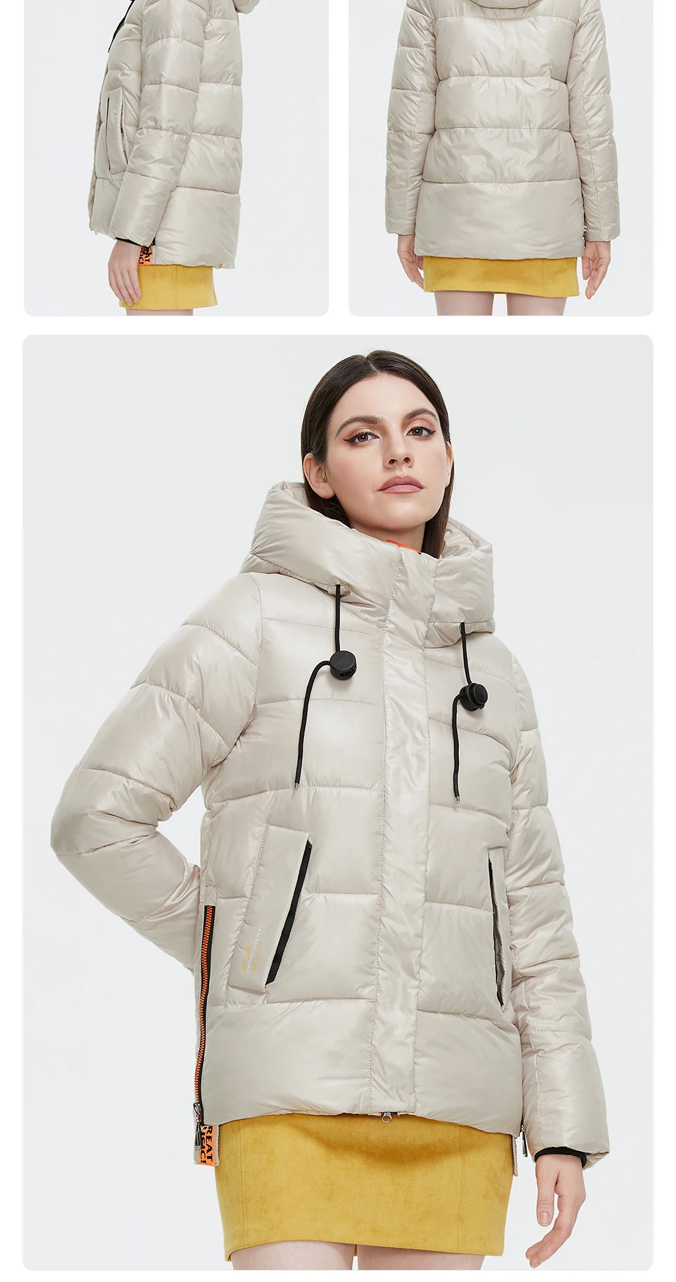 GASMAN 2022 Women's down jacket Short Casual Woman Cotton Coat brand high quality Design Parka Hooded Winter clothes women 2191
