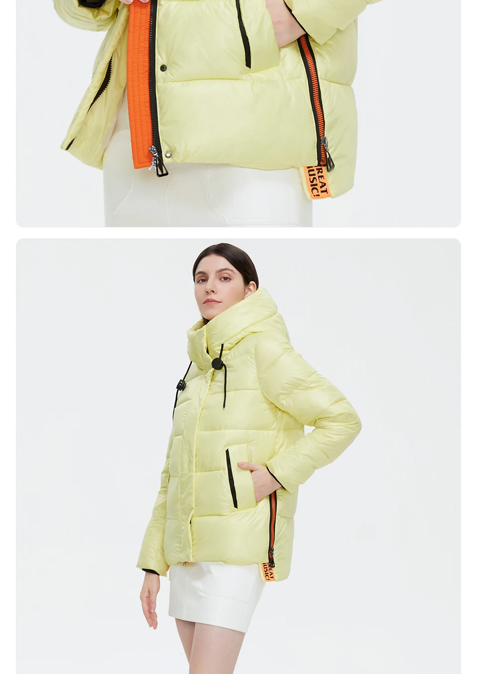 GASMAN 2022 Women's down jacket Short Casual Woman Cotton Coat brand high quality Design Parka Hooded Winter clothes women 2191