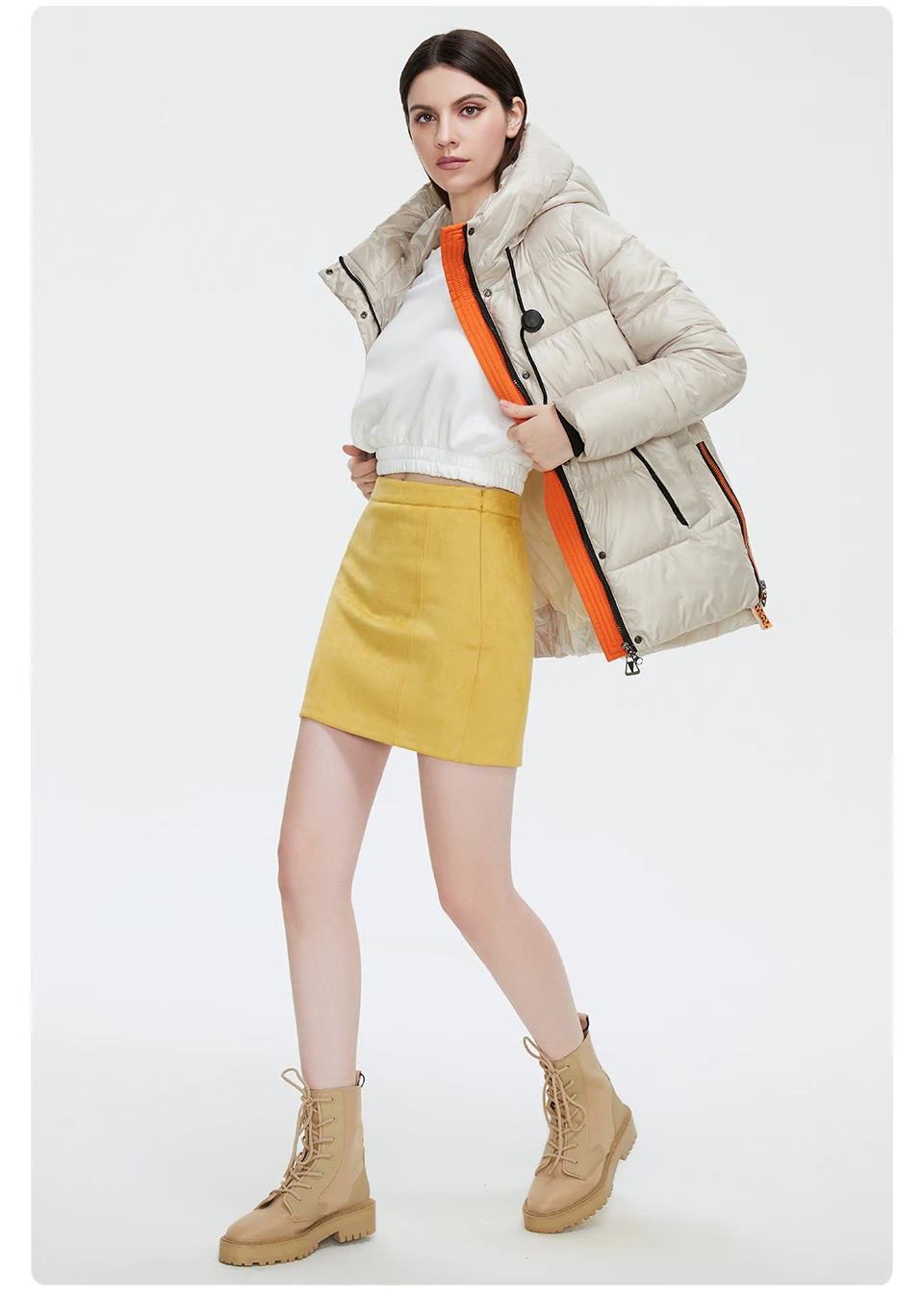 GASMAN 2022 Women's down jacket Short Casual Woman Cotton Coat brand high quality Design Parka Hooded Winter clothes women 2191
