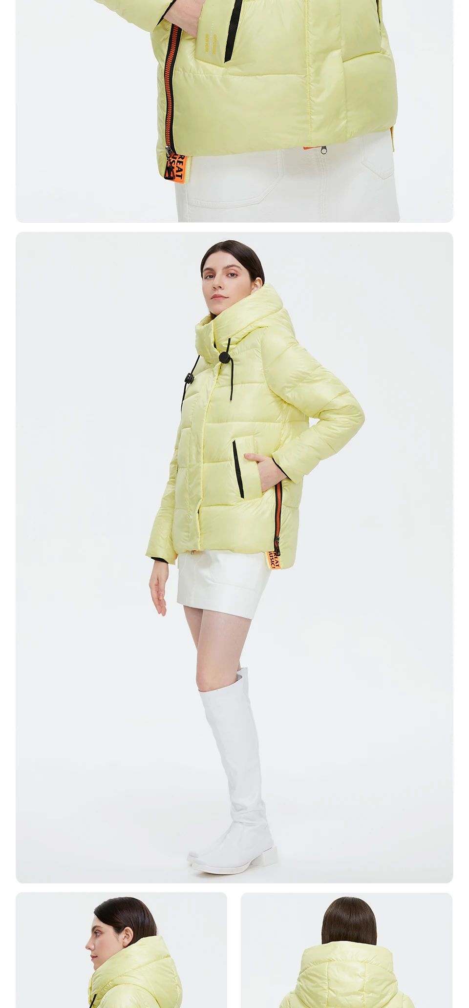GASMAN 2022 Women's down jacket Short Casual Woman Cotton Coat brand high quality Design Parka Hooded Winter clothes women 2191