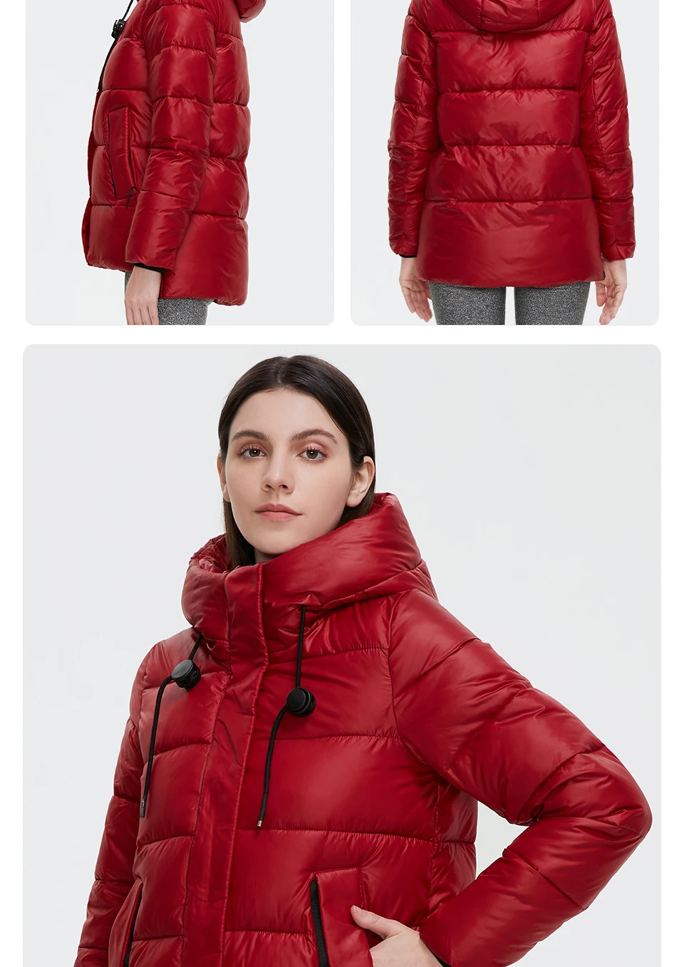 GASMAN 2022 Women's down jacket Short Casual Woman Cotton Coat brand high quality Design Parka Hooded Winter clothes women 2191