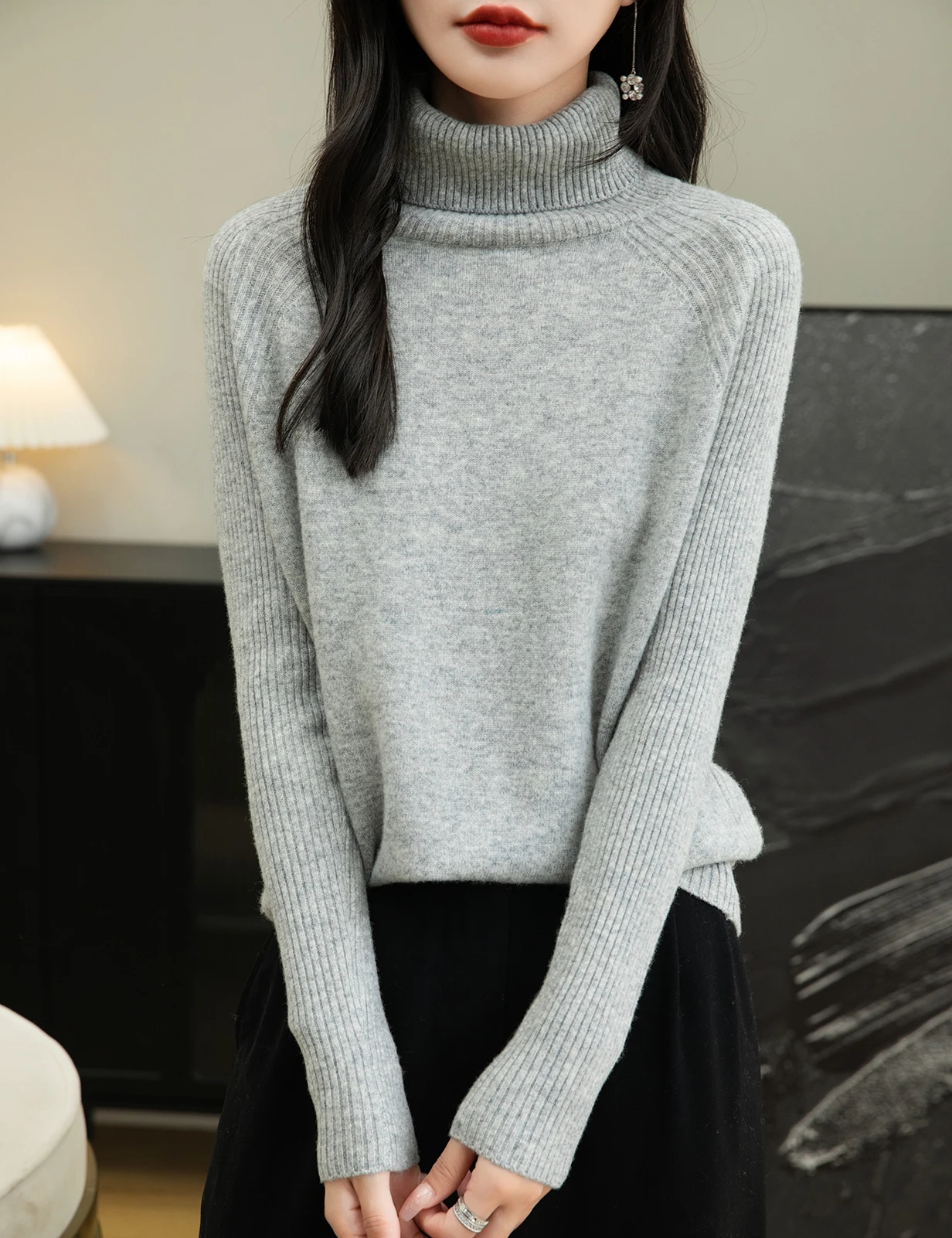 100% Merino Wool Turtleneck Women Sweater New Autumn Winter Warm Soft Jumper Women Knitted Pullover Femme Cashmere Sweater Knit