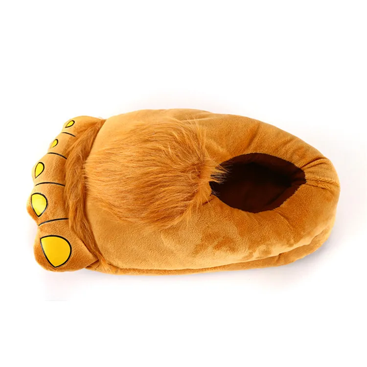 Big Feet Fur Slippers Stunning Pets Men Home Shoes Fuzzy Slippers Men's Winter Warm Shoes Man Furry Slippers Male Big Size 45 46