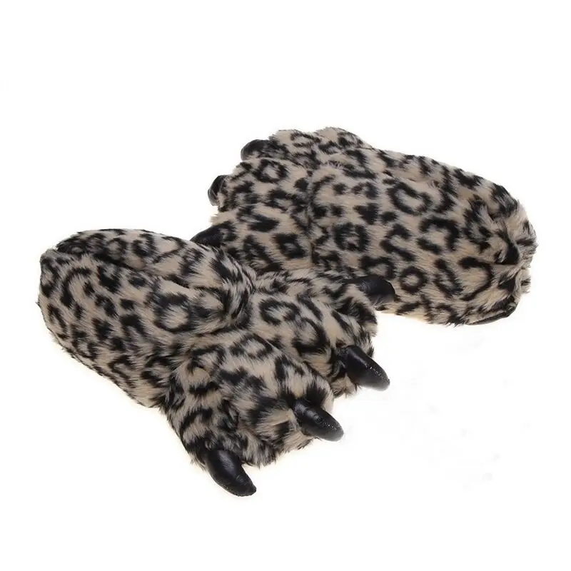 Big Feet Fur Slippers Stunning Pets Men Home Shoes Fuzzy Slippers Men's Winter Warm Shoes Man Furry Slippers Male Big Size 45 46