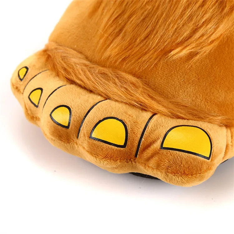 Big Feet Fur Slippers Stunning Pets Men Home Shoes Fuzzy Slippers Men's Winter Warm Shoes Man Furry Slippers Male Big Size 45 46
