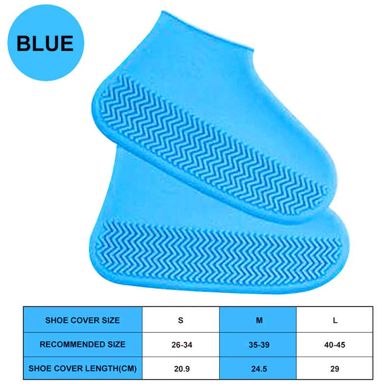 Waterproof Shoe Cover Silicone Material Unisex Shoes Protectors Rain Boots for Indoor Outdoor Rainy Silicone outdoor shoe Cover