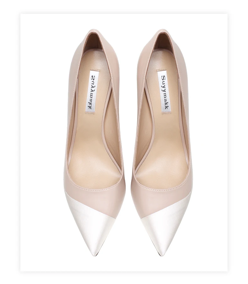 elegant Heels for womenLuxury Genuine Leather High Heels Shoes Mixed Colors Women's Pumps Stiletto Fashion Sexy Prom Shoes women