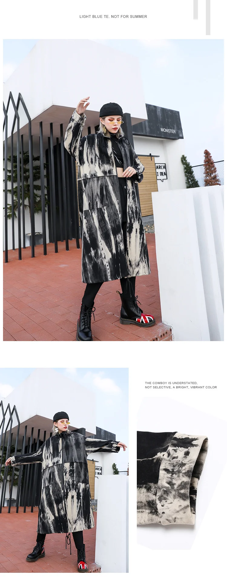 Amax luluE Autumn Korean Design Fashion Long Clothes Womens Loose Vintage Gothic Trench Coats Ladies Casual Punk Windbreakers