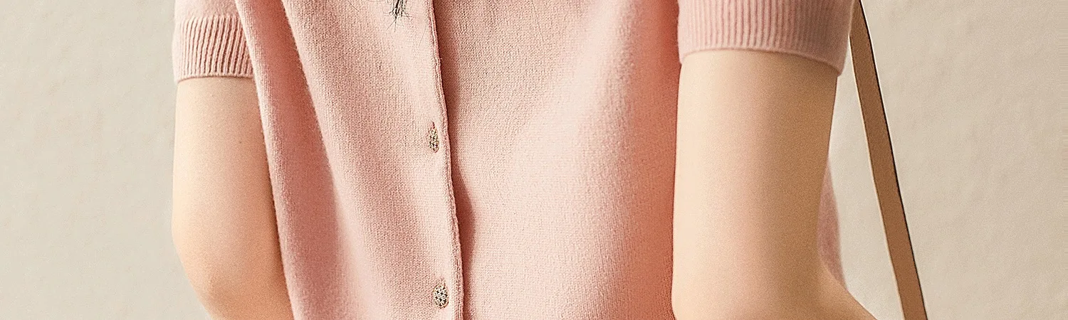 butterfly ice silk knit short sleeve cardigan women's summer style round collar cotton thread half sleeve loose T-shirt top