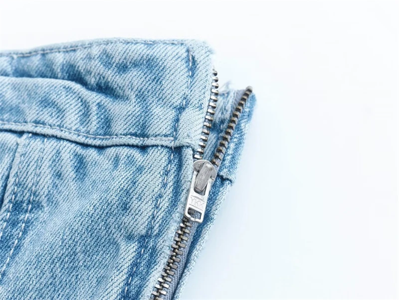 KEYANKETIAN Women's One-Line Neck Tube Top Denim Dress Summer New Fashion Chic Tight Light Blue Ladies Package Hip Mini Skirt