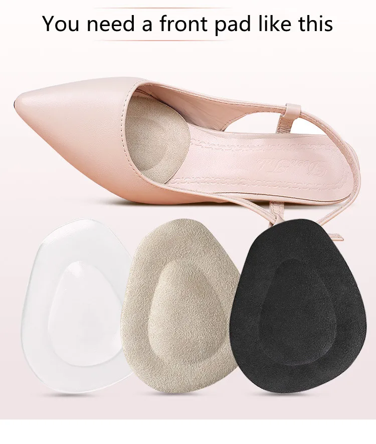 Anti-slip Silicone Gel Inserts for Plantar Fascitis Gel Half Insoles for Shoes Women Forefoot Anti-Pain Insert Foot High Heels