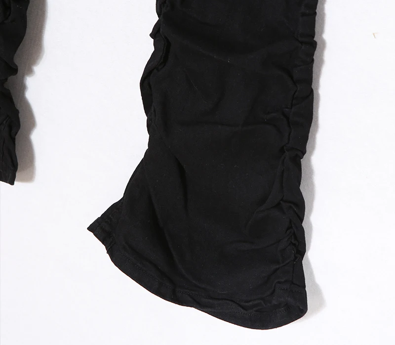 REDDACHiC Goth Lolita Black Pants Casual Flare Stacked Jeans Women Stretchy High Waist Trousers 2000s Y2K Grunge Emo Streetwear