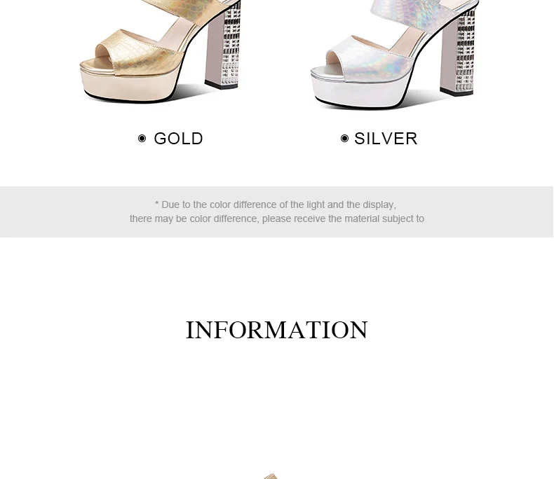 PRXDONG INS Fashion Womne's Sandals Summer Shoes Chunky High Heels Platform Gold Silver Dress Party Wedding Female Shoes Pumps