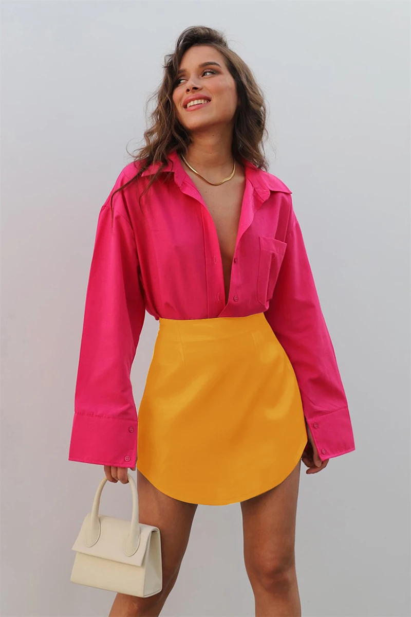 Chic Elegant Satin Women Mini Skirts High Waist Slim Thin A-Line Package Hip Bodycon Streetwear Solid Black Green Short Skirt