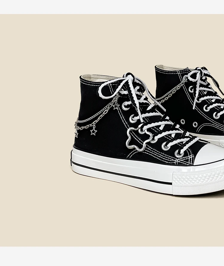 Amy and Michael New Original Designers Women Sneakers Fashion High Top Casual Flat Canvas Shoes Students Vulcanize Plimsolls