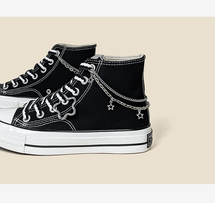 Amy and Michael New Original Designers Women Sneakers Fashion High Top Casual Flat Canvas Shoes Students Vulcanize Plimsolls