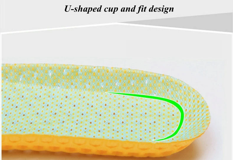 Men and Women Soft and Comfortable Running Insoles Outdoor Sport Breathable Shock Absorption Sneakers Insole Shoe Accessories