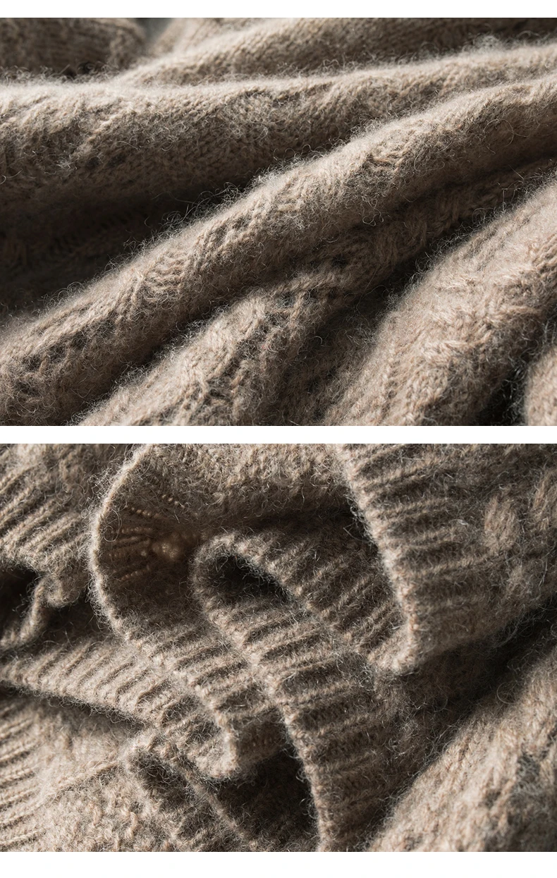 100% pure cardigan women round neck show thin hollow cashmere sweater knitted leggings fall winter loose jumper top