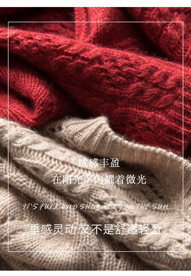 100% pure cardigan women round neck show thin hollow cashmere sweater knitted leggings fall winter loose jumper top