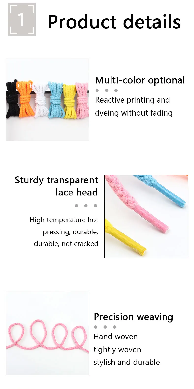 New Linen Cotton Shoelaces 7mm Bold Round Shoelace for Sneakers Dunk Sb AF1/AJ Boot Board Casual Canvas Shoes Shoestrings 7Color