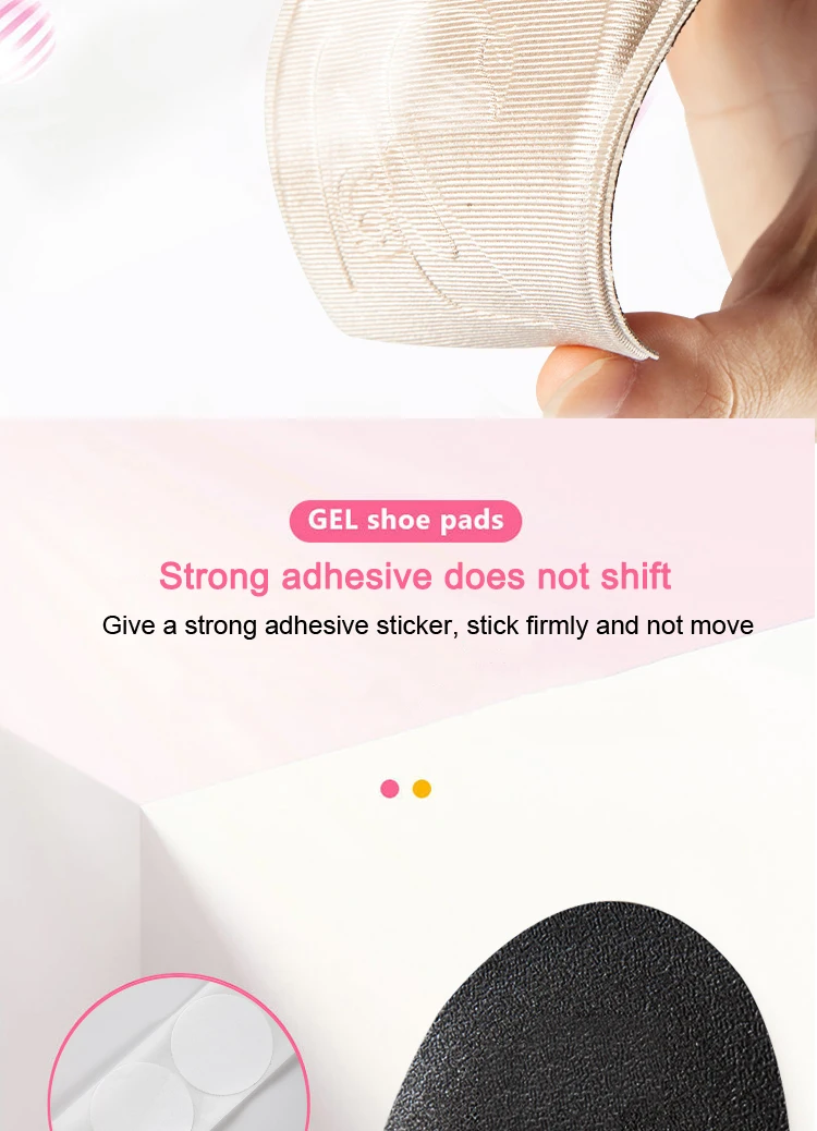 Women Non-Slip Forefoot Cushion Pads Toe Plug Half Shoe Inserts, Shoe Size Reducing Fillers for High Heels Soft Shoe Accessories