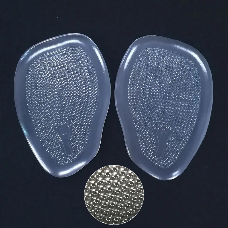 1Pair Women Silicone Gel Insoles for Shoes Forefoot Pad Insoles Inserts High Heel Insole for Shoe Inserts Pads Reduces Pain