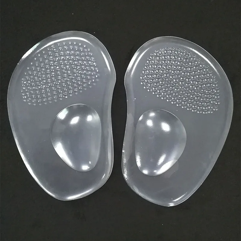 1Pair Women Silicone Gel Insoles for Shoes Forefoot Pad Insoles Inserts High Heel Insole for Shoe Inserts Pads Reduces Pain
