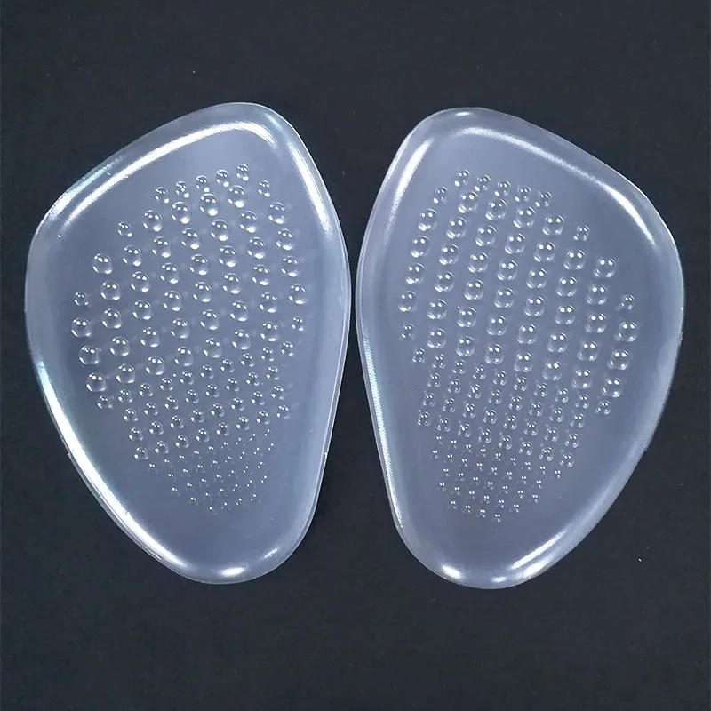 1Pair Women Silicone Gel Insoles for Shoes Forefoot Pad Insoles Inserts High Heel Insole for Shoe Inserts Pads Reduces Pain
