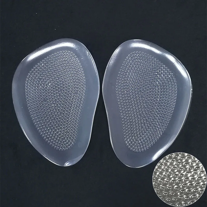 1Pair Women Silicone Gel Insoles for Shoes Forefoot Pad Insoles Inserts High Heel Insole for Shoe Inserts Pads Reduces Pain