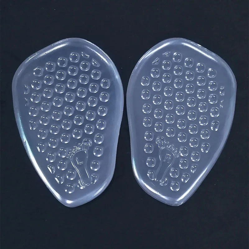 1Pair Women Silicone Gel Insoles for Shoes Forefoot Pad Insoles Inserts High Heel Insole for Shoe Inserts Pads Reduces Pain