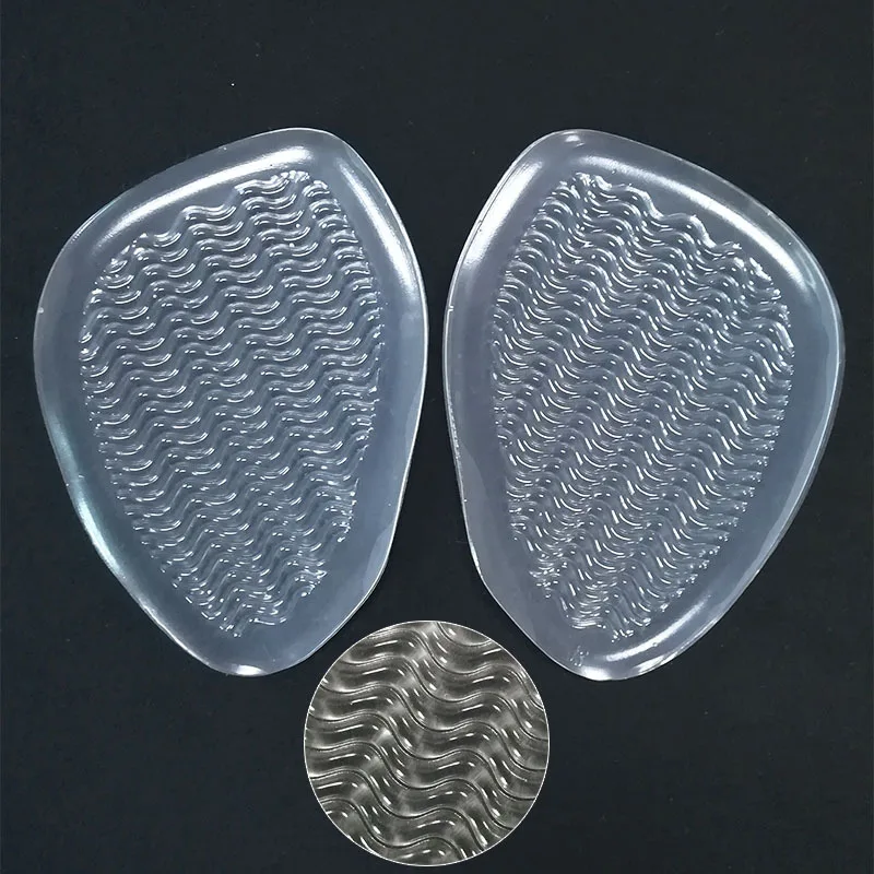 1Pair Women Silicone Gel Insoles for Shoes Forefoot Pad Insoles Inserts High Heel Insole for Shoe Inserts Pads Reduces Pain