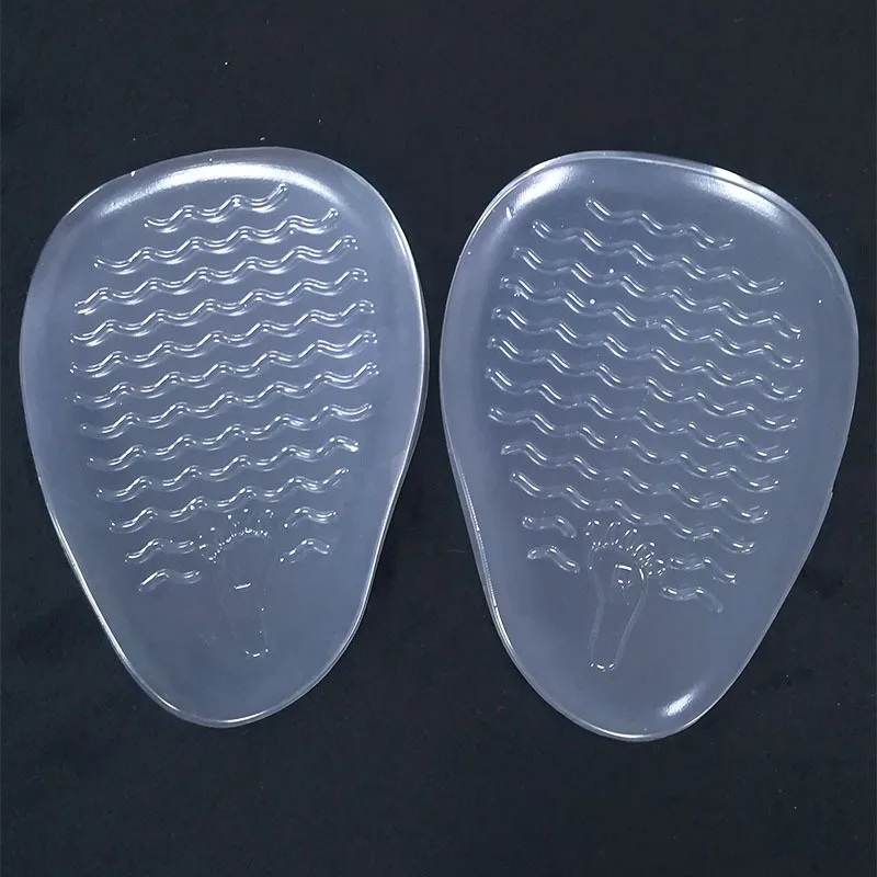 1Pair Women Silicone Gel Insoles for Shoes Forefoot Pad Insoles Inserts High Heel Insole for Shoe Inserts Pads Reduces Pain