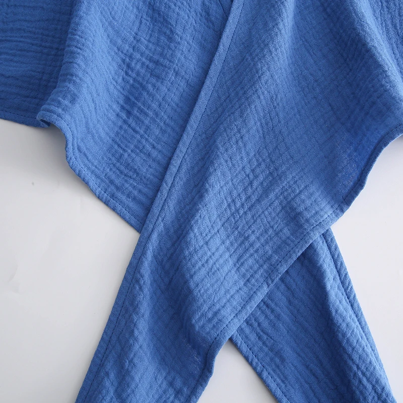 Muslin 100% Cotton Gauze Women T-Shirts Sexy V-Neck Half Sleeve Summer Bandage Harajuku Soild Casual Streetwear Female Blouse