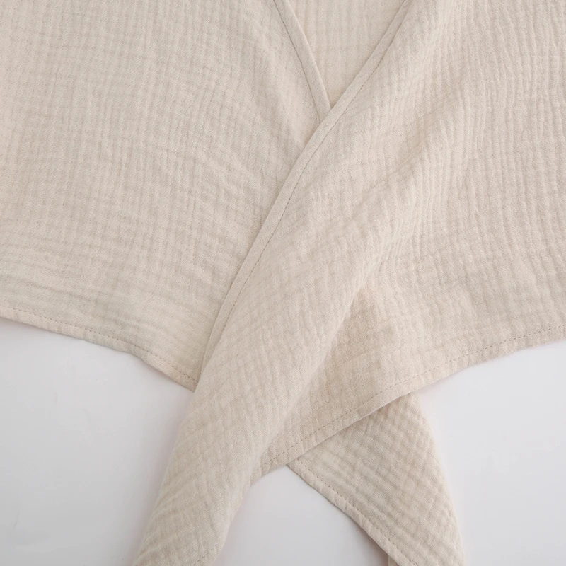 Muslin 100% Cotton Gauze Women T-Shirts Sexy V-Neck Half Sleeve Summer Bandage Harajuku Soild Casual Streetwear Female Blouse